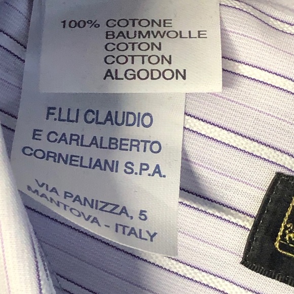 NWT $460 Corneliani Shirt Large - Picture 3 of 5